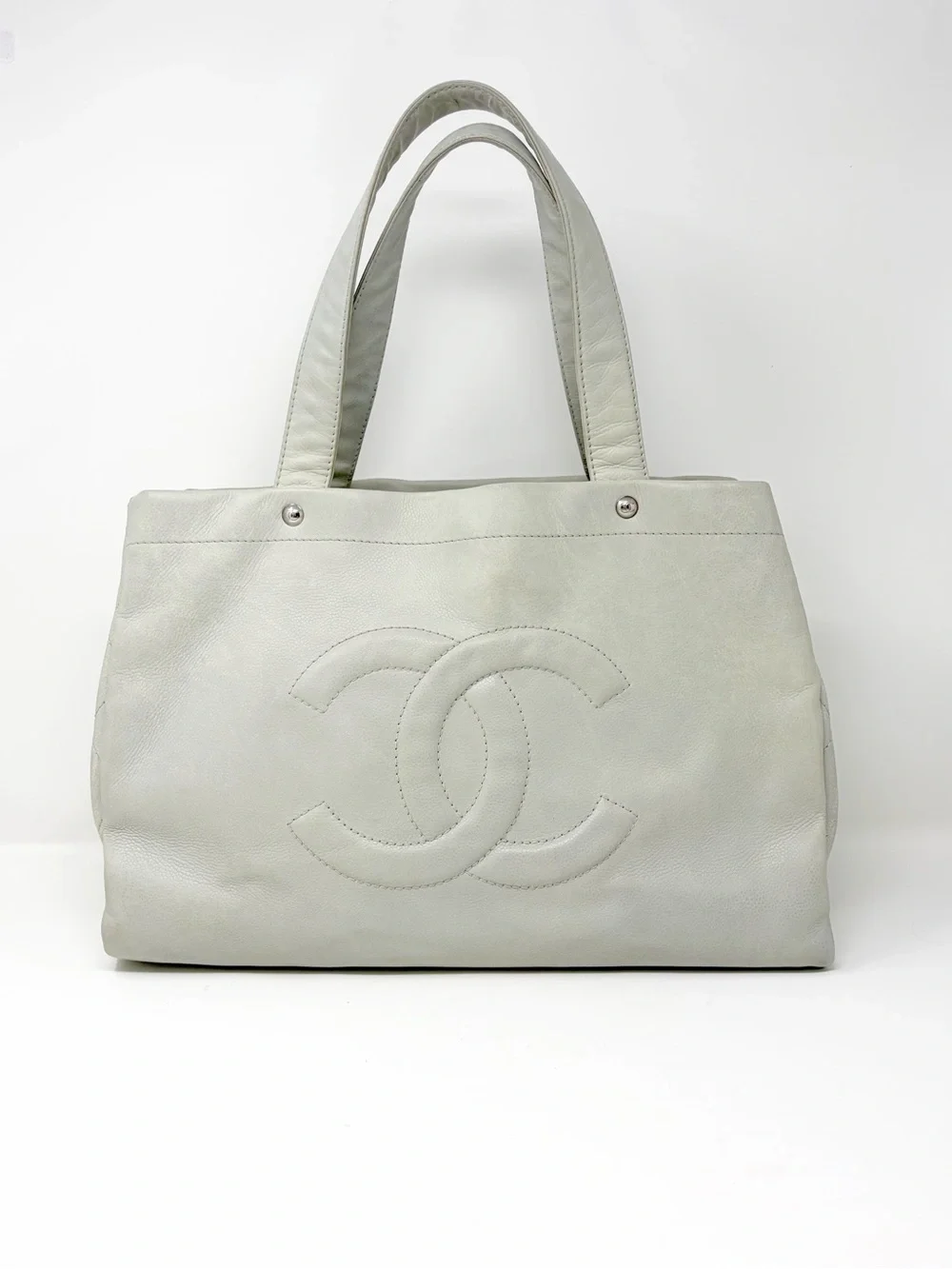 Chanel Caviar Leather Tote in Grey
